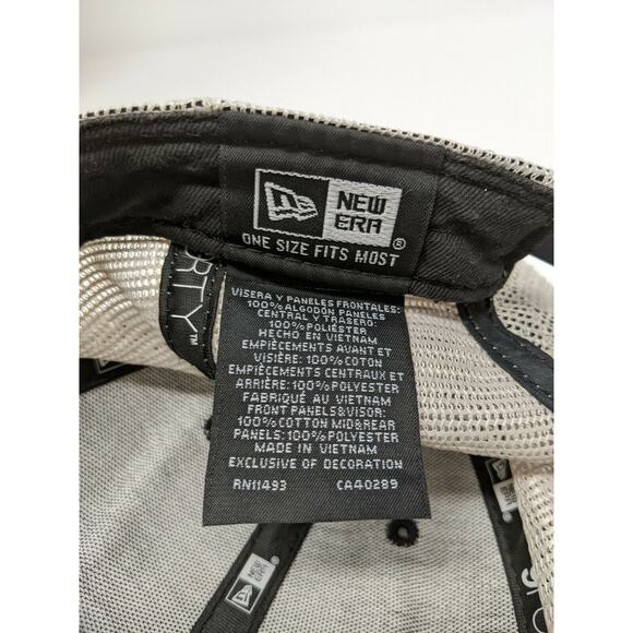 New Era 9Forty MLB Red Sox Patriotic Hat Snapback Meshback OSFM Black & White - Picture 10 of 11